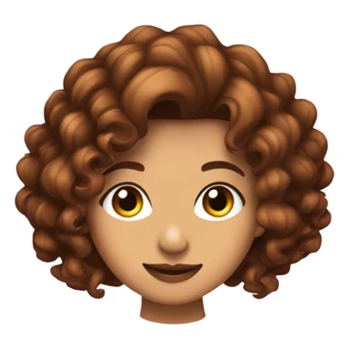 Quiero una chica morenita canela con cabello rizado y mechas o rayos rubios con ojos marrones y coquetee sticker