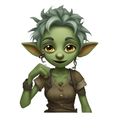 Loot Goblin female sticker