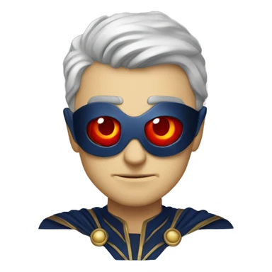 homelander with laser red eyes sticker