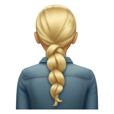 Back of head Blond girl  sticker