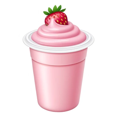 strawberry yogurt cup sticker