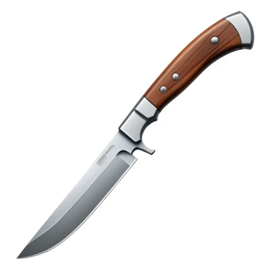 hunting knife with sharp edge sticker