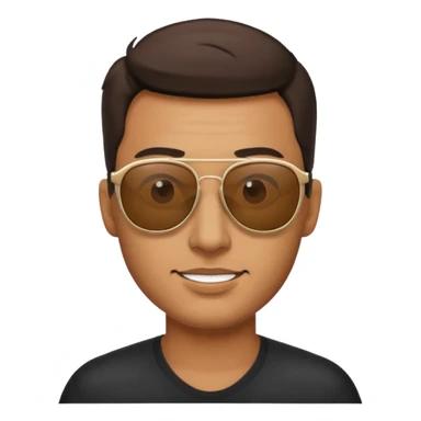 a man with sunglasess sticker