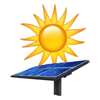 solar panel with emergent solar energy logo included  sticker
