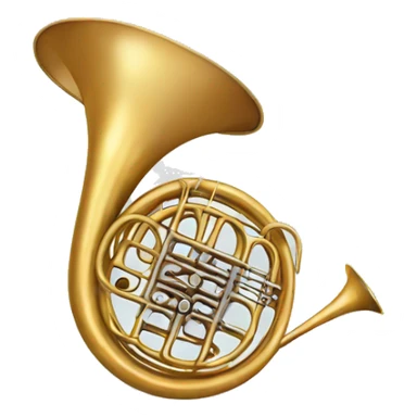 french horn sticker