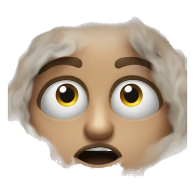 emoji with this mouth☹️ & , emoji with color and eyebrows😡 , With this smoke coming out of its nose😤 and these eyes😳 sticker