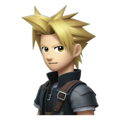 Final fantasy 7 remake cloud strife sticker