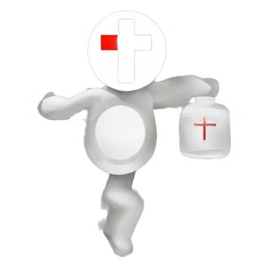 Medical Red Cross sticker