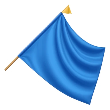 a blue triangle flag sticker
