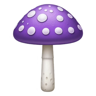 cogumelo roxo e branco sticker