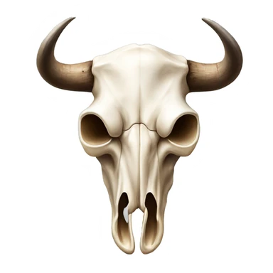 longhorn bull skull sticker