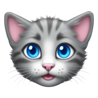 Grey kitten  sticker