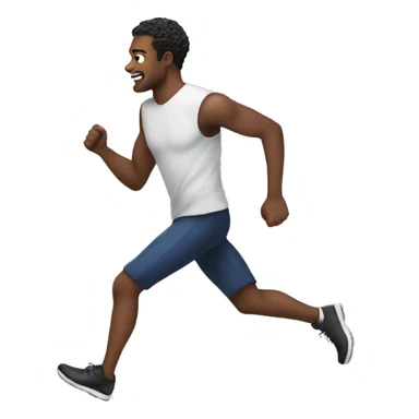Man running with germain sheppard sticker