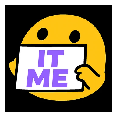 replace the "TY" here with "IT ME" sticker