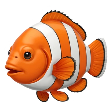 Creat me a clownfish emoji sticker