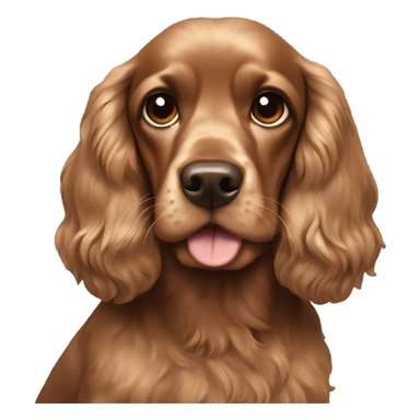 Sable cocker spaniel sticker