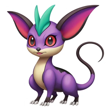 Meloetta-Noibat-Noivern-Pokémon-Fakémon-creature sticker