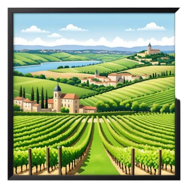 brodeaux aquitaine realistic sticker