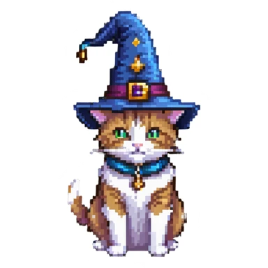 wizard cat sticker