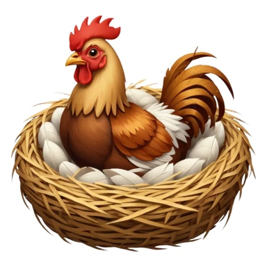 Rooster nest sticker