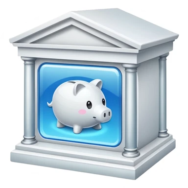 glitter white bank sticker