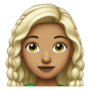 Mexican girl with green eyes sticker