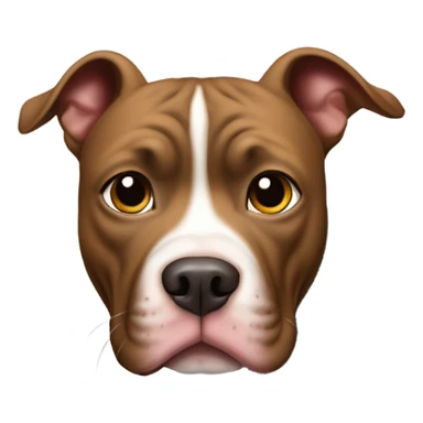 pitbull peeking around an object  sticker