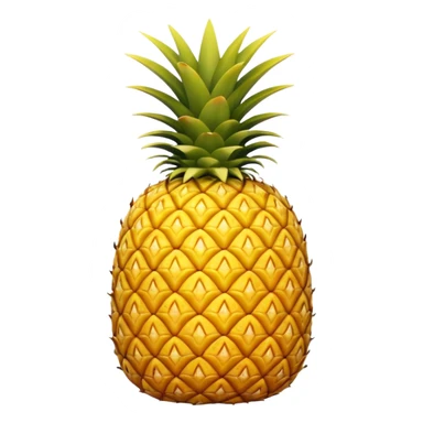 Upside down pineapple with no background.  Flip the pineapple upsided sticker
