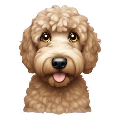 Ausiedoodle with big eyes sticker