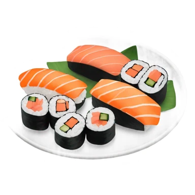 sushi plate sticker