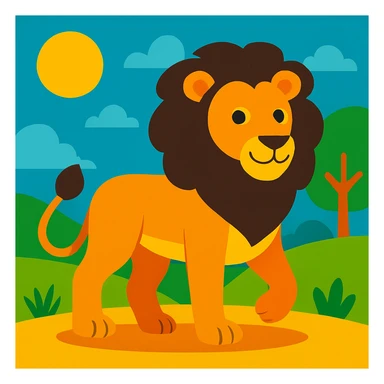 Lion sticker