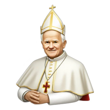 Pope John Paul II sticker
