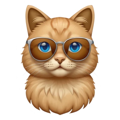 Cat with sun glasses  sticker