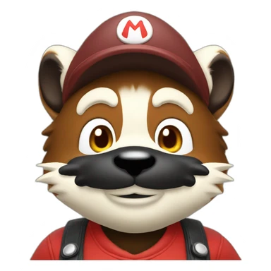 Mario Tanuki sticker