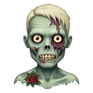 zombie with tattoo sticker