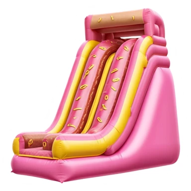 a spam meat  inflatable play slide sticker