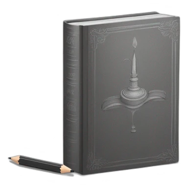 book of pencil drawings sticker