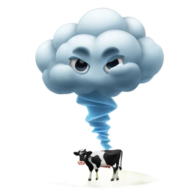 Tornado with cow sticker