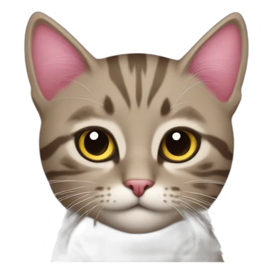 gato rosado sticker