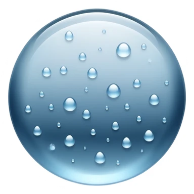 a close-up of a glass surface covered with small water droplets and light fog, as if from steam or humidity — some droplets sliding down slowly — soft reflections and blurred transparency give a realistic misty look — clean, glossy design with gentle lighting sticker