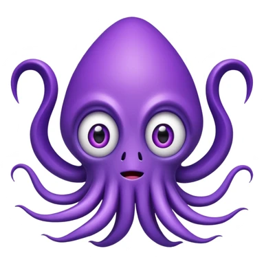 Confused squid that also has a smiley face sticker