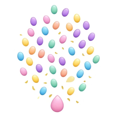 pastel Confetti floater sticker