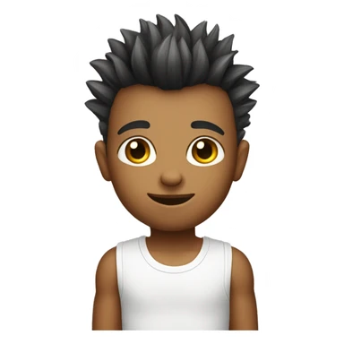 cute fair boy with mohawk sticker