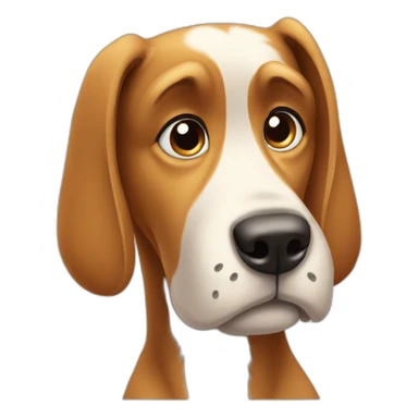 Confused dog sticker