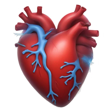 Heart beating out of chest sticker