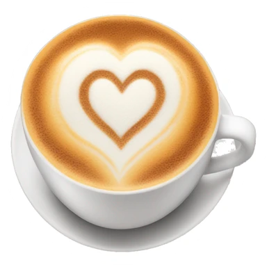 a cappuccino with a heart foam sticker
