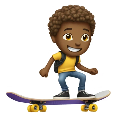 brother that riding a skateboard shakaing sticker