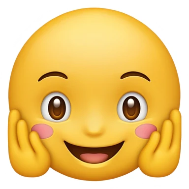 cutesy emoji face  sticker