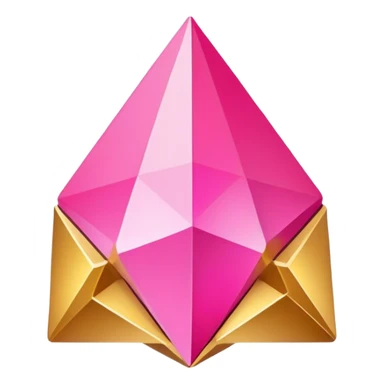 gold pink point  sticker