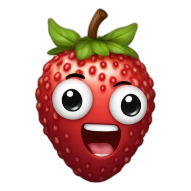 a talking berry which is red and singing sticker